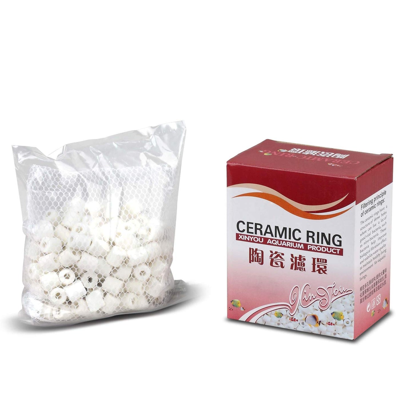פילטר מדיה לאקווריום - XINYOU Ceramic Ring Aquarium Filter Media
