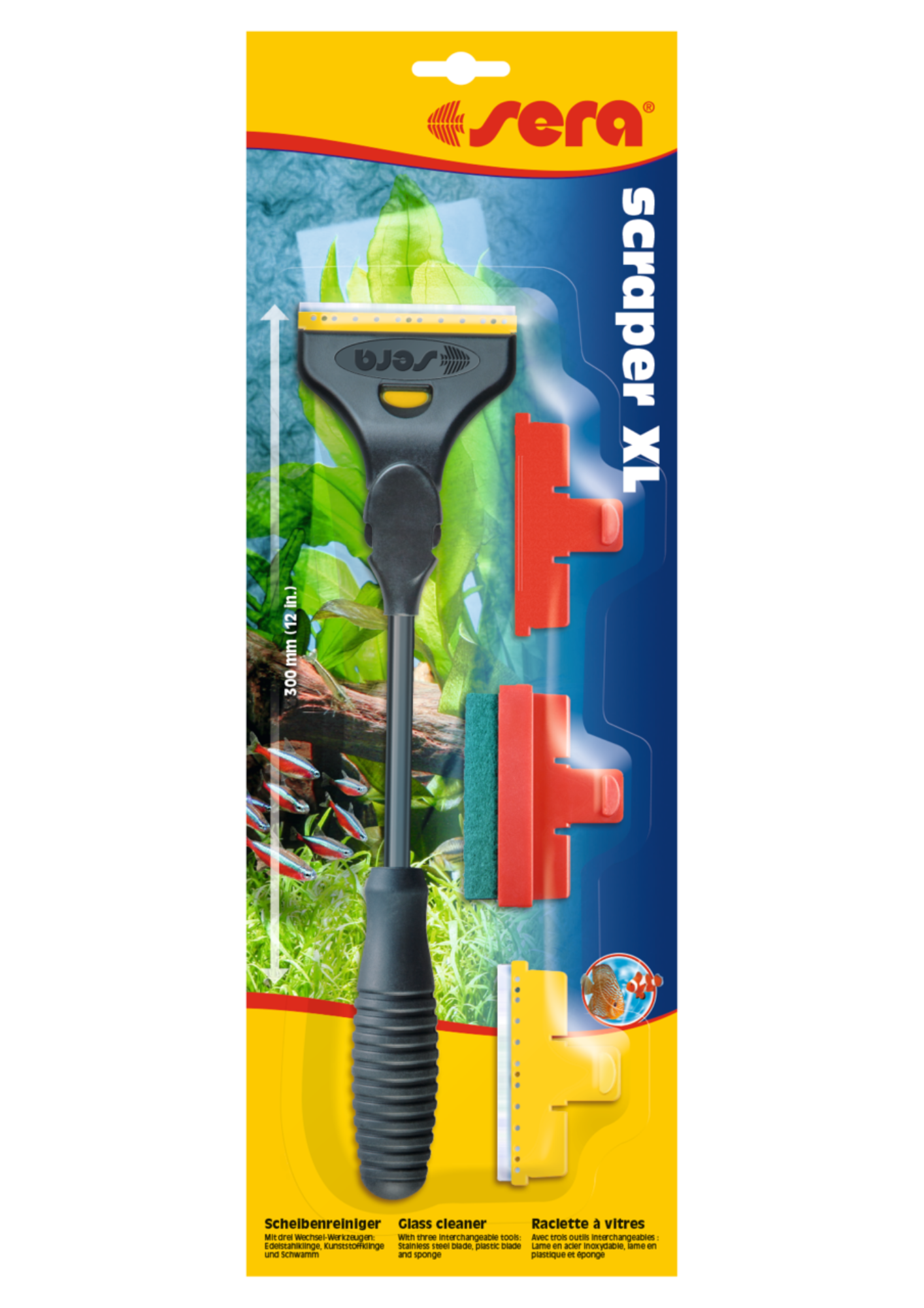 סקרפר- מנקה זכוכית -Sera Scraper XXL