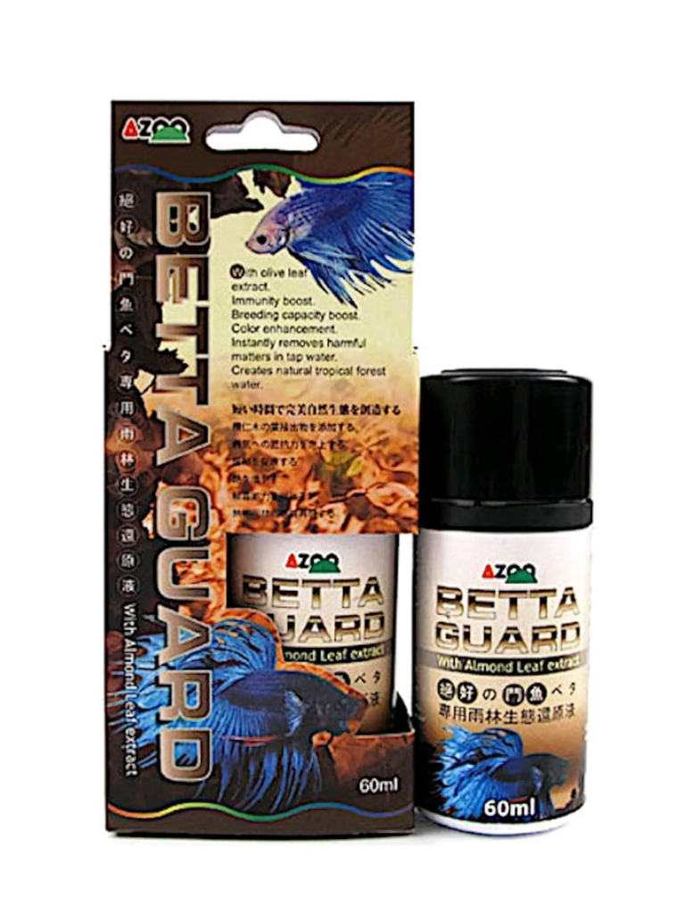 בקטריה עם מיצוי עלי שקד הודי לדגי קרב- Betta Guard- AZOO