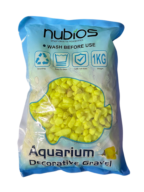 חצץ בצבעים שונים לקישוט האקווריום- nubios