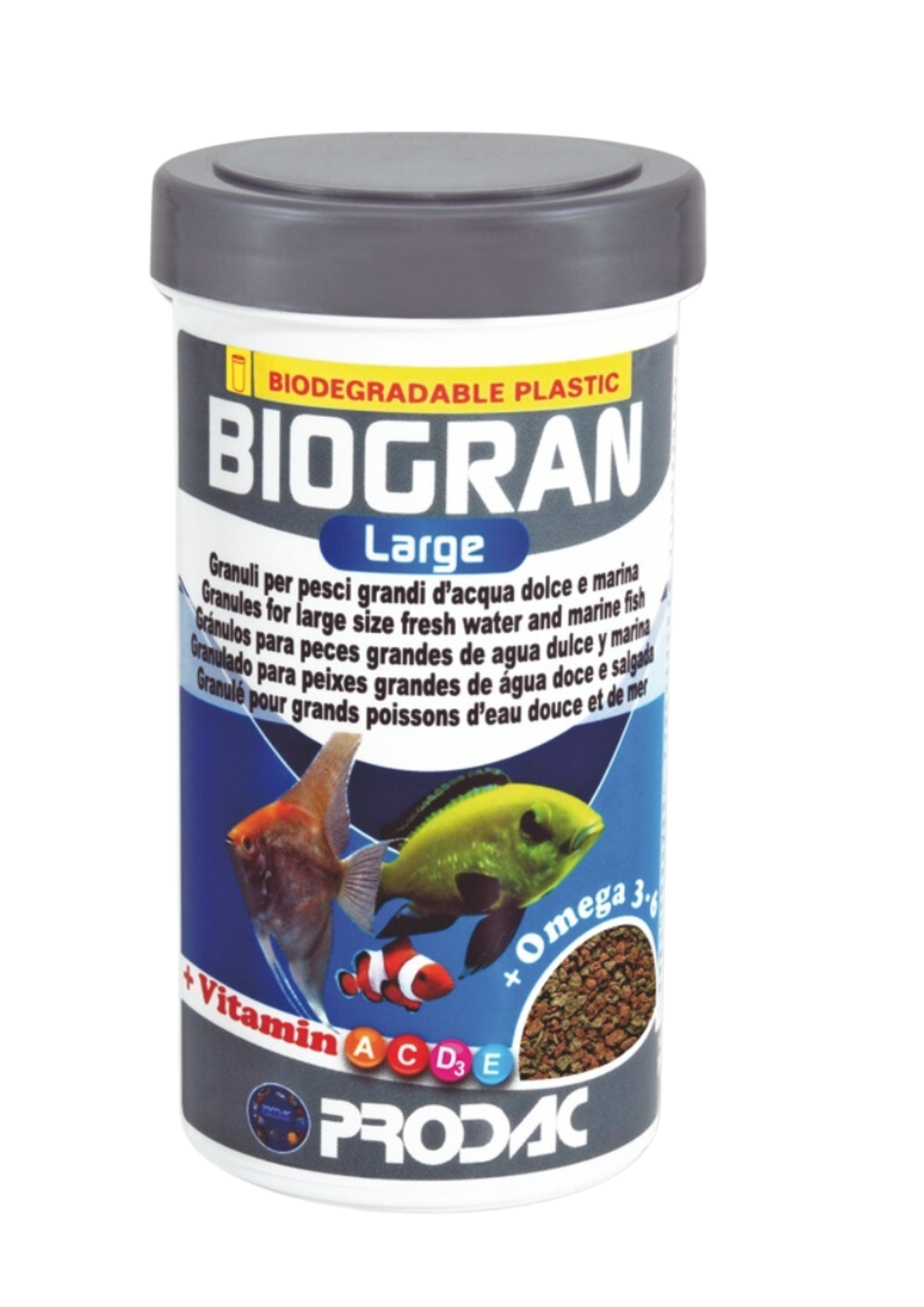 מזון מגורען לדגים גדולים- PRODAC BIOGRAN LARGE