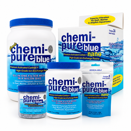 Chemi-Pure Blue – מדיית סינון פרימיום לאקווריום מים מלוחים וריף