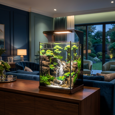 אקווריום מפל ג׳ונגל - מערכת מים חיה בעיצוב עוצר נשימה