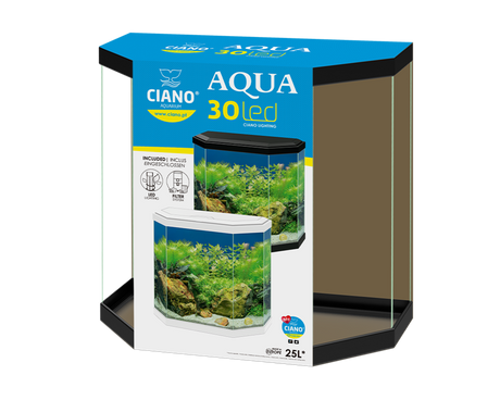 אקווריום אקווה ציאנו 30 הכל כלול 40 ס"מ - Ciano Aqua 30 All Included Freshwater Aquarium 40cm