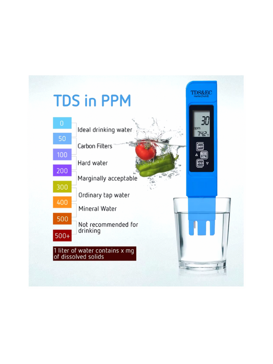 בודק איכות מים דיגיטלי מד מים TDS&EC