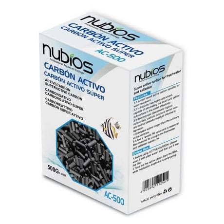 פחם פעיל עם רשת לאקווריום של Nubios